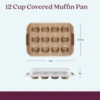 Anolon Advanced 12-Cup Covered Non-Stick Muffin Pan