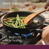 Anolon Advanced Home Hard Anodized 11" Square Grill Pan with Pour Spouts