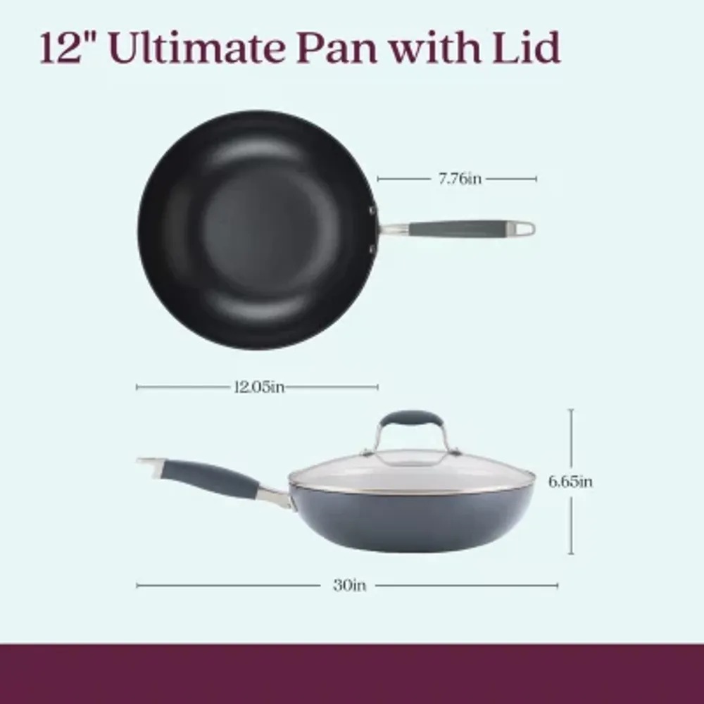 Anolon Advanced Home Hard Anodized 12" Frying Pan with Lid