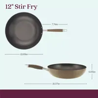 Anolon Advanced Home Hard Anodized 12" Stir Fry Pan