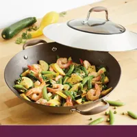 Anolon Advanced Home Hard Anodized 14" Wok with Lid