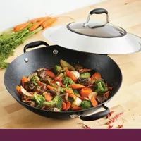 Anolon Advanced Home Hard Anodized 14" Wok with Lid