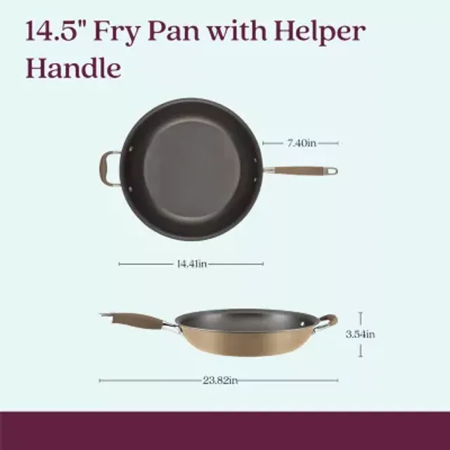 Anolon Advanced 12 Deep Frying Pan with Lid and Helper Handle