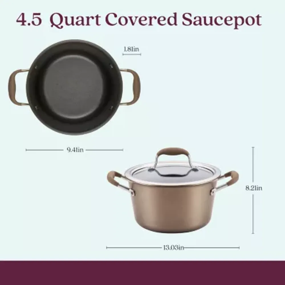 Anolon Advanced Home Hard Anodized 4.5-qt. Sauce Pan with Lid