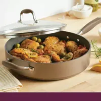 Anolon Advanced Home Hard Anodized 5-qt. Saute Pan with Lid and Helper Handle