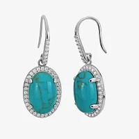 Enhanced Green Turquoise Sterling Silver 2-pc. Jewelry Set