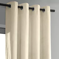 Exclusive Fabrics & Furnishing Signature Energy Saving Blackout Grommet Top Single Curtain Panel