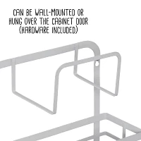 Honey Can Do White 3-Tier Kitchen Rack With Hooks