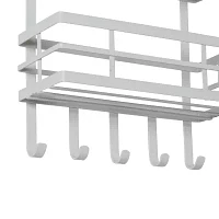 Honey Can Do White 3-Tier Kitchen Rack With Hooks