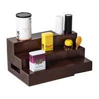 Honey Can Do Walnut Expandable 3-Tier Spice Rack