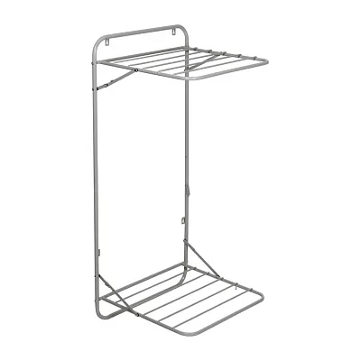 Honey Can Do Grey 2-Tier Over-The-Door Drying Rack