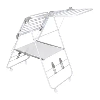 Honey Can Do White Gullwing Rolling Drying Rack