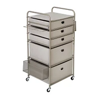 Honey Can Do Grey Gift Wrap Or Craft Storage Cart