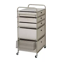 Honey Can Do Grey Gift Wrap Or Craft Storage Cart