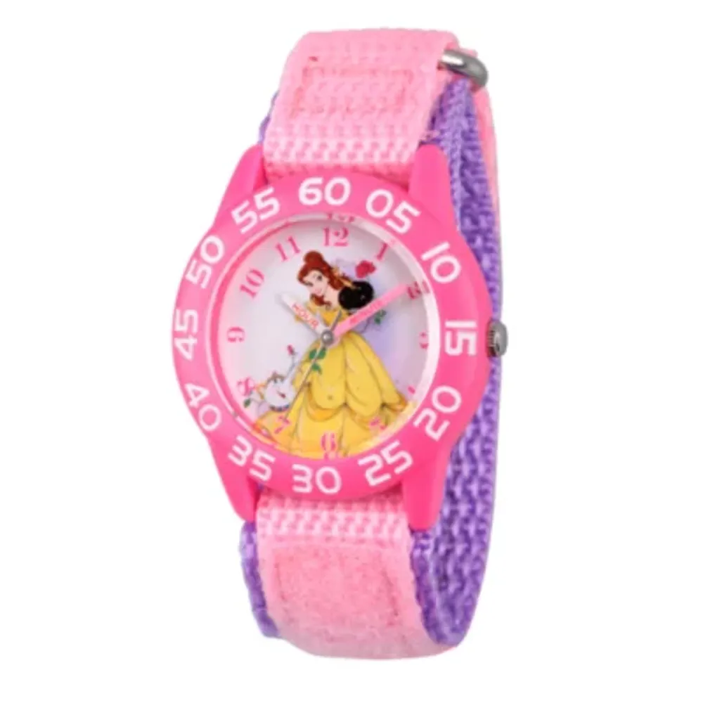 Disney Belle Girls Pink Strap Watch Wds000223