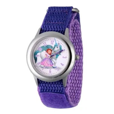 Disney Sofia The First Girls Purple Strap Watch Wds000268