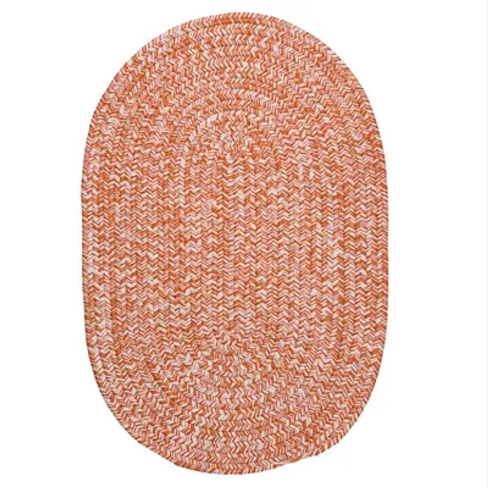 Colonial Mills Biscayne Tweed Braided Reversible Indoor Outdoor Oval Accent Rug