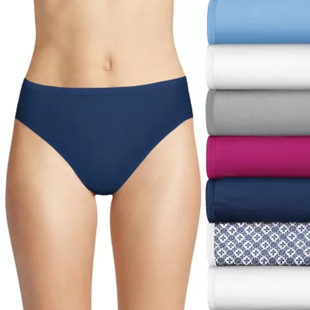 Hanes Womens High-Cut Panties Pack, High-Waisted Briefs