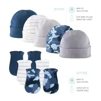 The Peanutshell 0-3m Blue Camo Baby Boys 23-pc. Baby Clothing Set