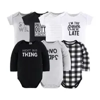 The Peanutshell 0-3m Black Plaid Baby Unisex 23-pc. Baby Clothing Set