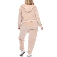 White Mark 2-pc. Velour Tracksuit-Plus