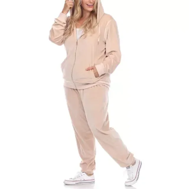 White Mark 2-pc. Velour Tracksuit-Plus