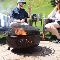 Sunnydaze Collection Portable Weather Resistant Fire Pit