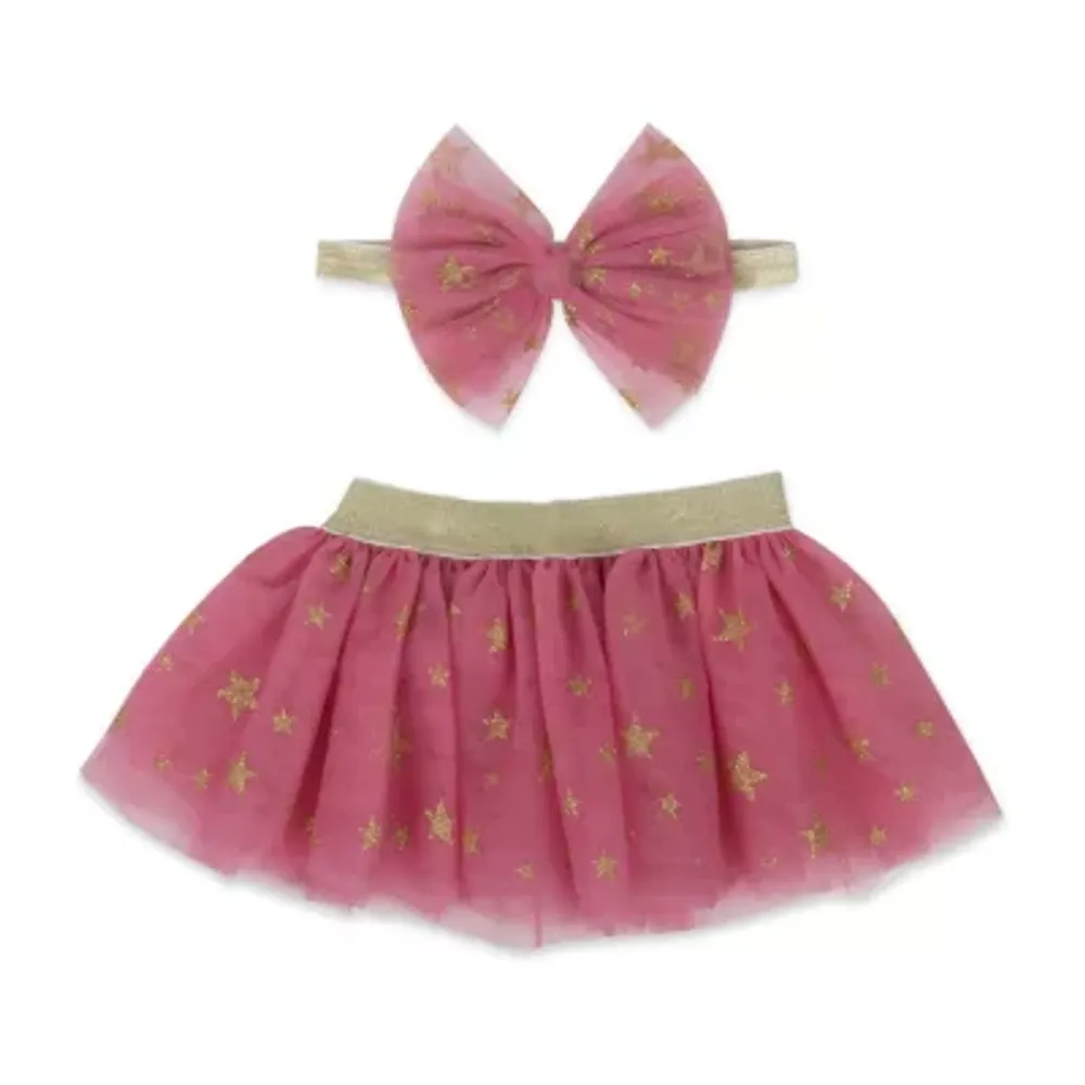 Okie Dokie 0-6 Months Tutu Baby Girls 2-pc. Baby Gift Set