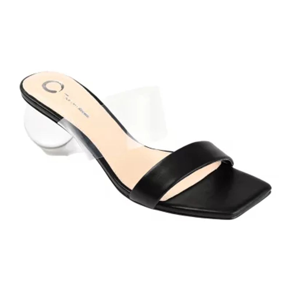 Journee Collection Womens July Block Heel Pumps