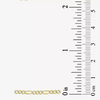 10K Gold Two-Tone 18-20" Hollow Figaro Chain