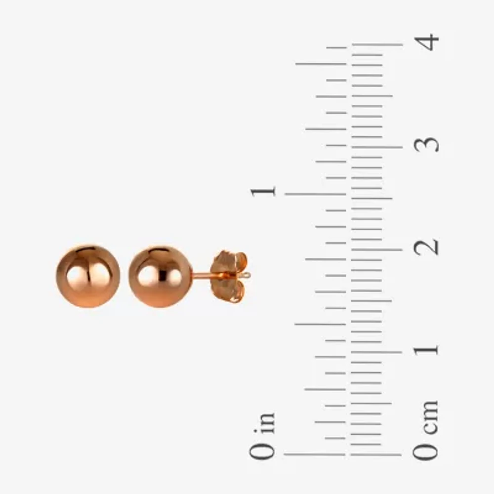 14K Gold 6mm Ball Stud Earrings