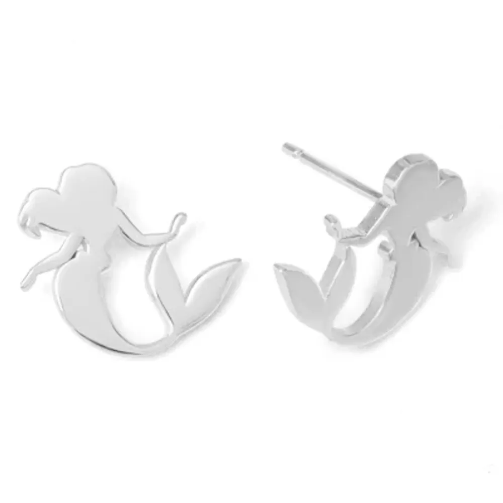 Disney Ariel Sterling Silver Stud Earrings