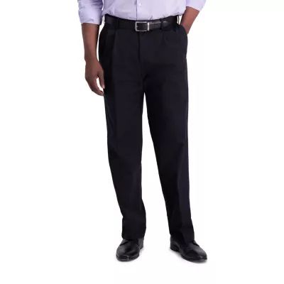 Haggar® Iron Free Premium Khaki Mens Classic Fit Pleated Pant