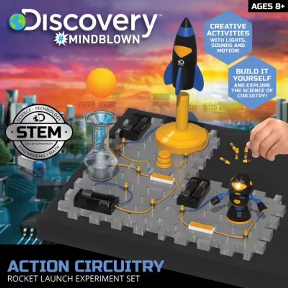 Discovery #Mindblown Action Circuitry Electronic Experiment Set, with 3-In-1 Modules, 22-pieces