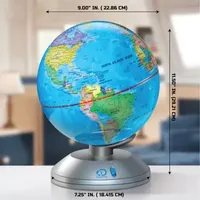 Discovery #Mindblown 2-in-1 World Globe LED Lamp w/Day & Night Modes