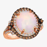 Le Vian® Grand Sample Sale™ Ring featuring 2 1/3 CT. Neopolitan Opal™ 1/3 CT. Chocolate Diamonds® 3/8 CT. Nude Diamonds™ set in 14K Strawberry Gold®