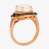 Le Vian® Grand Sample Sale™ Ring featuring 2 1/3 CT. Neopolitan Opal™ 1/3 CT. Chocolate Diamonds® 3/8 CT. Nude Diamonds™ set in 14K Strawberry Gold®