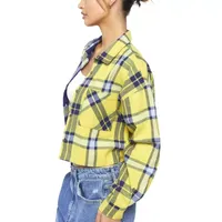 Forever 21 Juniors Womens Long Sleeve Flannel Shirt