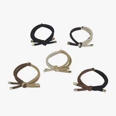 Bijoux Bar Knotted Gold Tone Tips 5-pc. Hair Ties