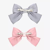 Bijoux Bar Pink & Grey 2-pc. Hair Bow