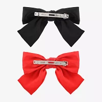 Bijoux Bar Black & Red 2-pc. Hair Bow