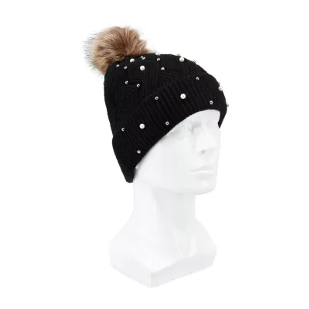 JS Jessica Simpson Pearl Womens Pom Beanie