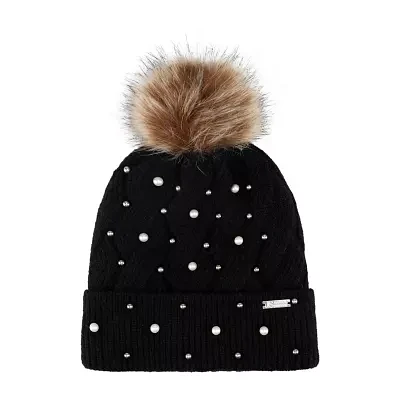 JS Jessica Simpson Pearl Womens Pom Beanie