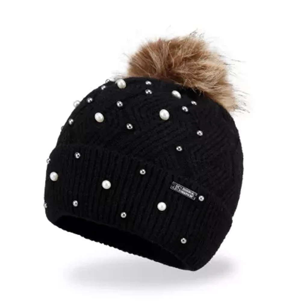JS Jessica Simpson Pearl Womens Pom Beanie