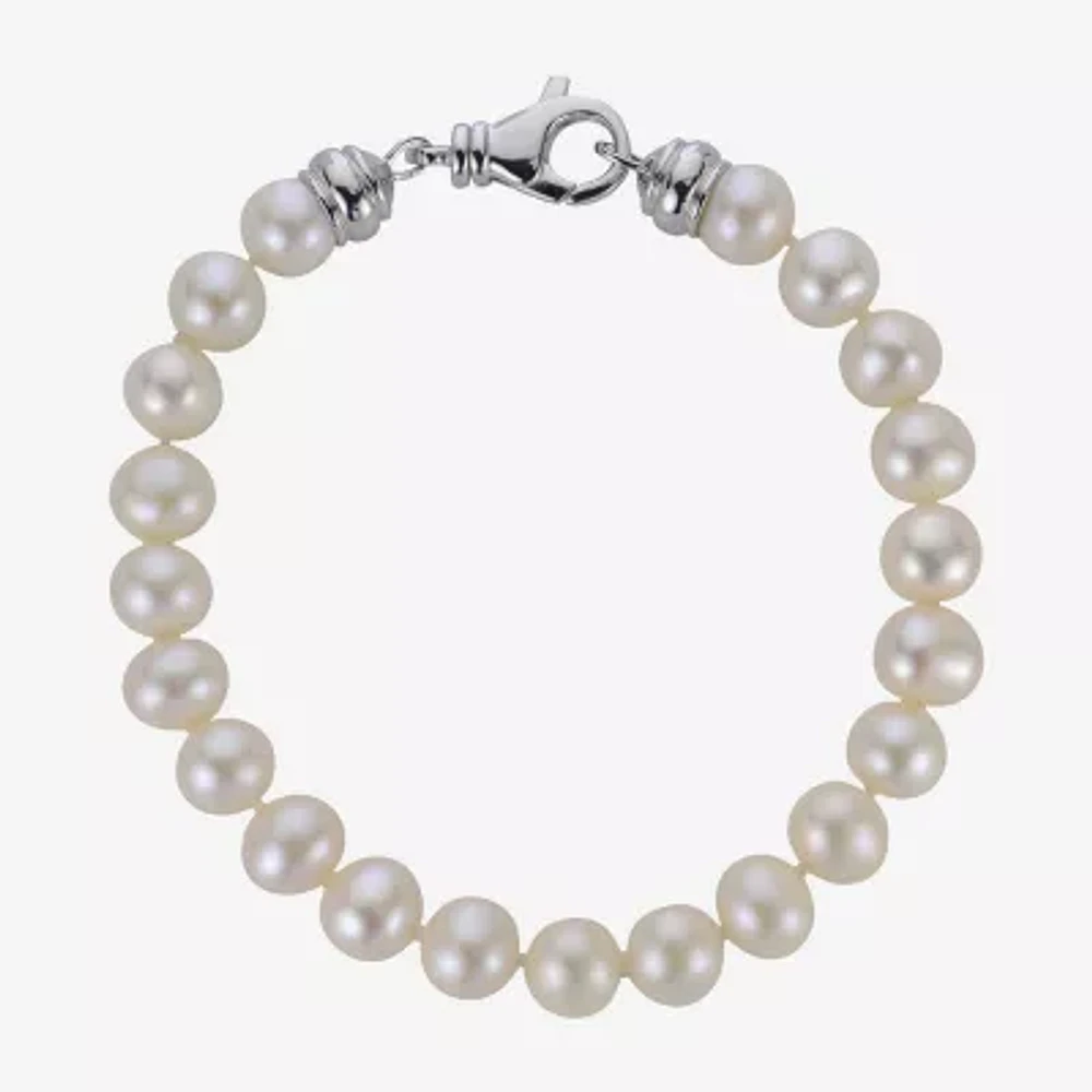 White Cultured Freshwater Pearl Strand Bracelets