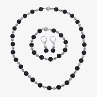 Genuine Black Onyx Sterling Silver 3-pc. Jewelry Set