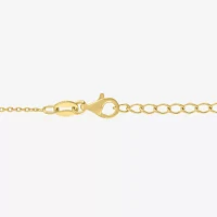 Diamond Addiction (G-H / Si2-I1) 14K Gold Over Silver Sterling Silver 18 Inch Cable Heart Chain Necklace