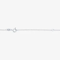 Diamond Accent Sideways Womens Diamond Accent Natural White Diamond Sterling Silver Cross Infinity Pendant Necklace