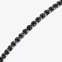 1/10 CT. T.W. Natural Black Diamond Sterling Silver Bolo Bracelet