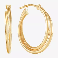 10K Gold 18mm Hoop Earrings